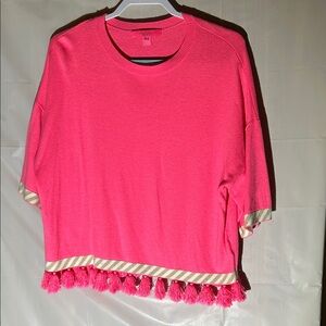 Lilly Pulitizer 🩷 Fringe Sweater